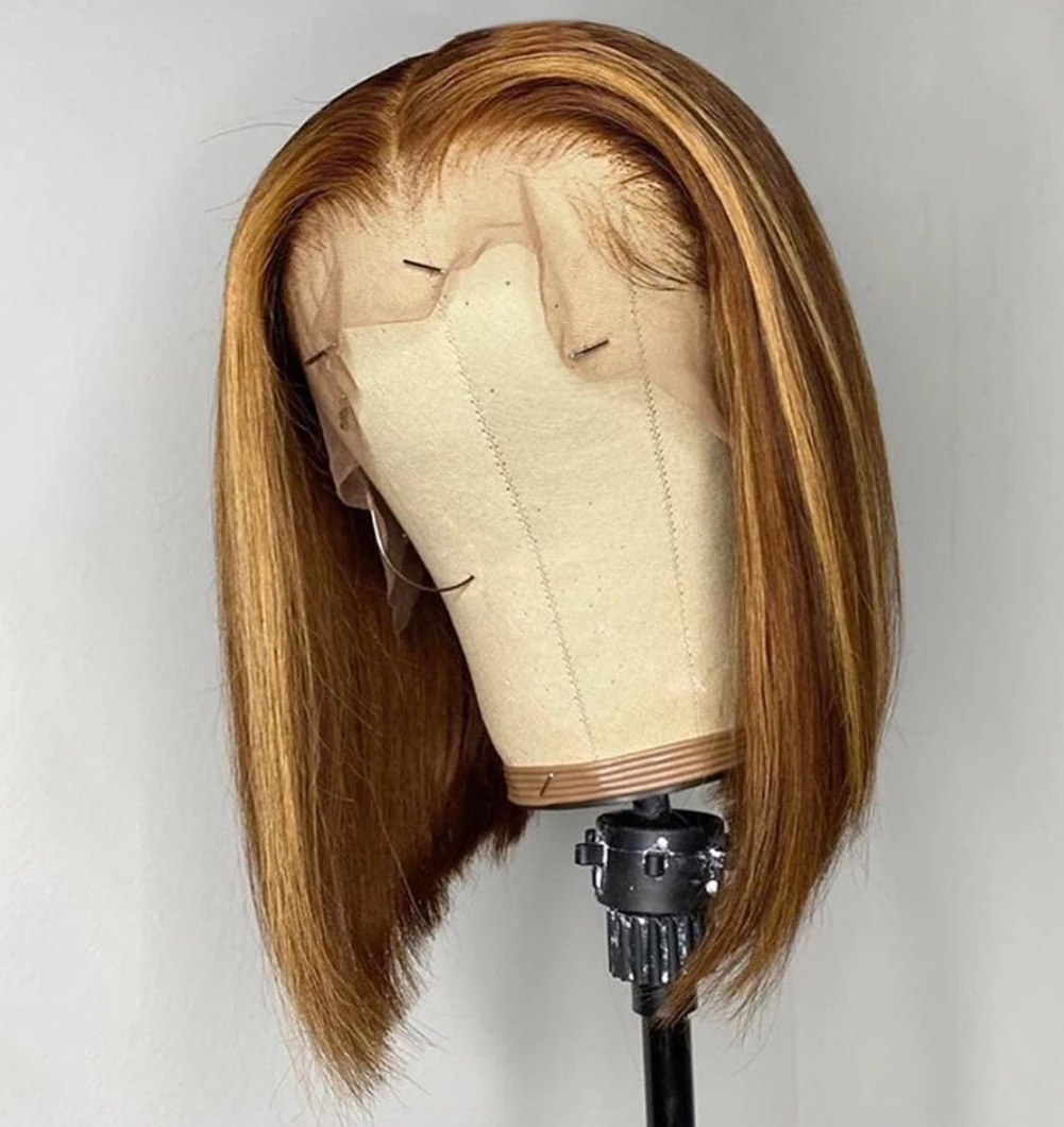 Fanda custom #4/27 Highlight bob wig