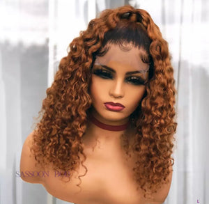 Fanda #30 Deep Curly Front Lace Wig 13x4