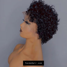 Fanda short curly pixie cut Wig